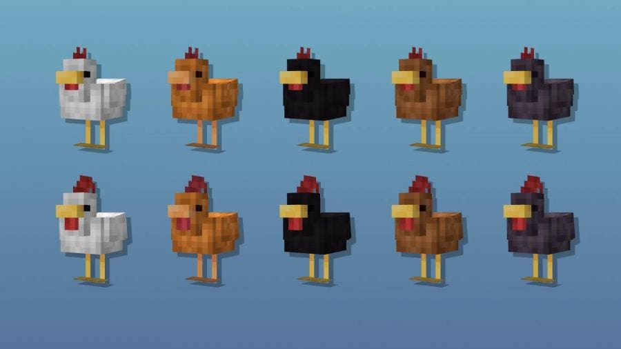Обычные варианты куриц в игре 3