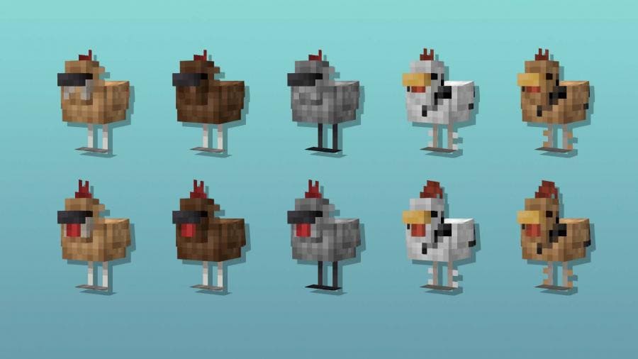 Обычные варианты куриц в игре 4