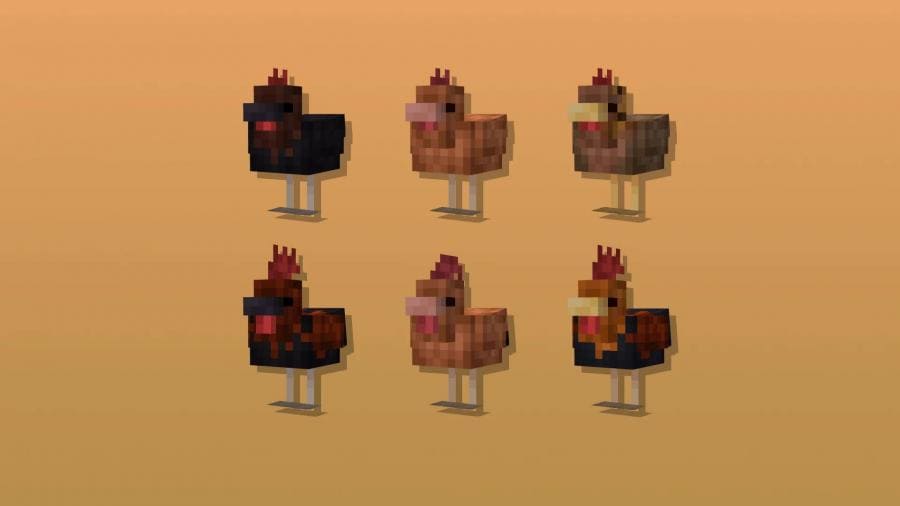 Обычные варианты куриц в игре 5