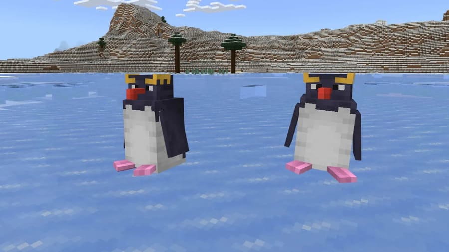 Пингвины отдыхают на льду