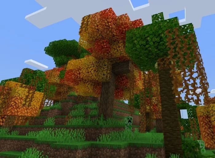 Деревья с осенней листвой в игре 5